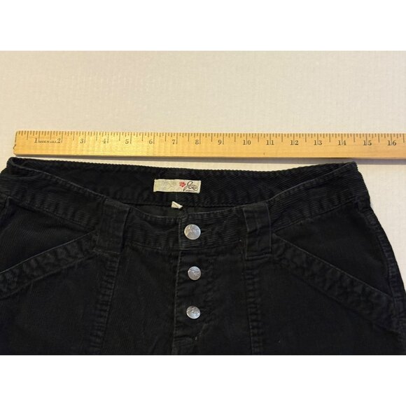 Joie Black Corduroy Utility Cargo Pants 100% Cotton Size 6 - Picture 7 of 15